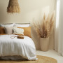 Warm neutral tones in bedroom