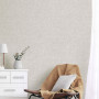 Light tone wallpaper creates relaxing living space