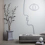 Cool, relaxing space painted in light tones 