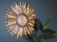 Mirror, mirror on the wall, crafted with wood, I made it all!