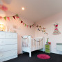 girl's bedroom, pink paint, pastel, interior, soft pink, kids bedroom, children