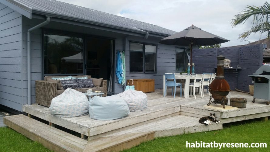 exterior, grey, beach house, bach, holiday house, paint ideas, paint trends