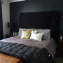 master bedroom, black, art deco, paint ideas, paint trends