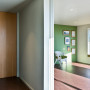 green bedroom, green paint, feature wall, bedroom ideas, paint ideas 