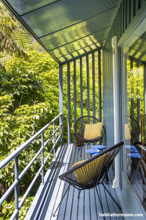 Splendid view from balcony to lush greenery