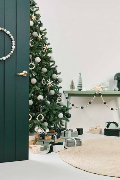 A tranquil, green Christmas: Spread peace and joy with Resene Xanadu, Resene Rainee and Resene Forest Green