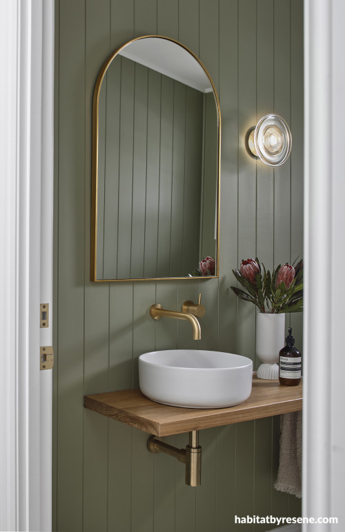 Resene Green Bathroom