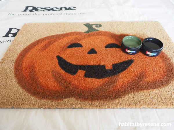 Jack o Lantern Face Halloween Doormat