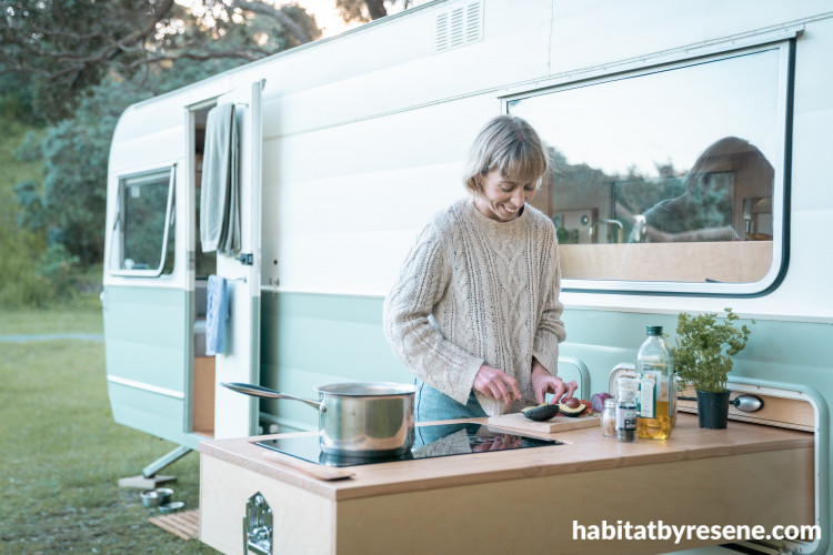 Caravan Resene Kitchen