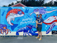 Corey Harbrow paints a clear picture on keeping our sea clean
