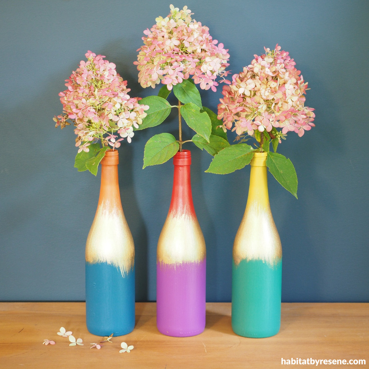 Uncork your creativity with these DIY bottle vases Habitat by Resene