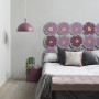 Purple flower bedroom