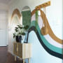 ribbon mural