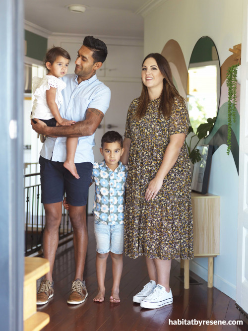 This colourful home suits this busy family