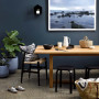 dining, navy blue