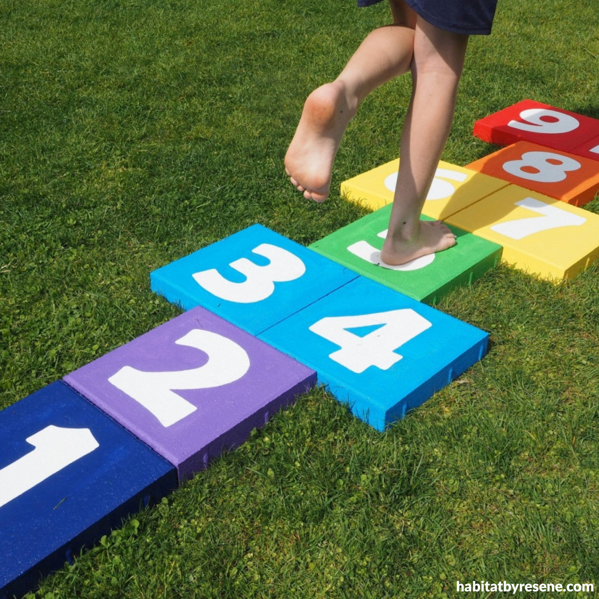 top of the hops with this DIY hopscotch Habitat by Resene