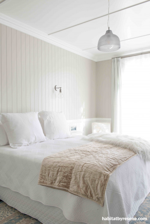 Resene white bedroom