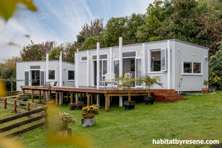 Resene tiny home exterior