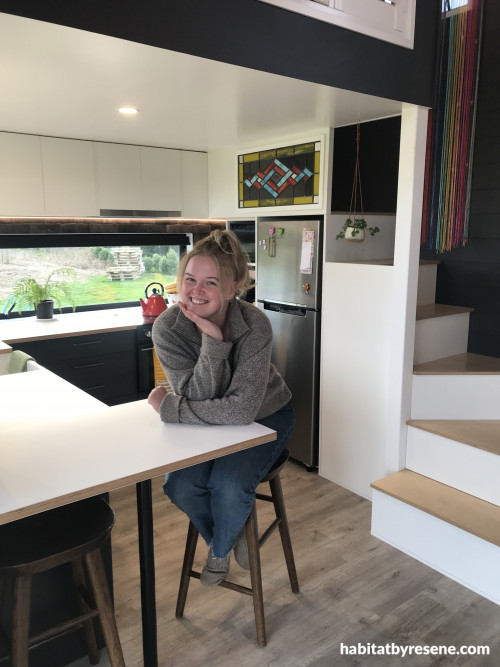 Resene tiny home kitchen
