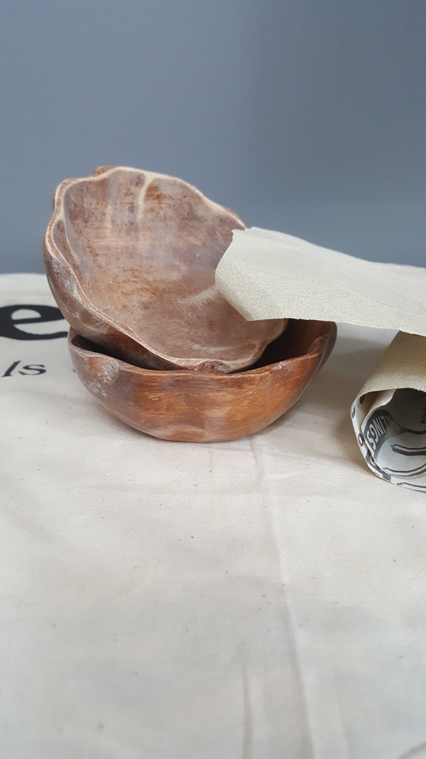 DIY Upcycle old wooden bowls into a trinket bowl for your treasures