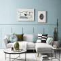 living room, sky blue