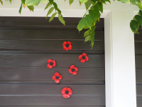 Make your own ANZAC poppies with shells