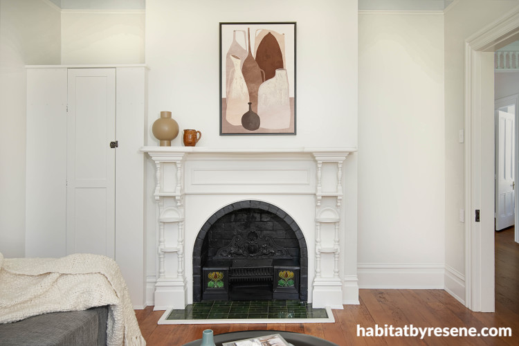 Resene villa fire place