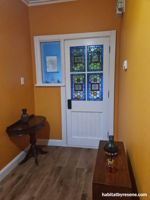 resene fuel yellow, hallway