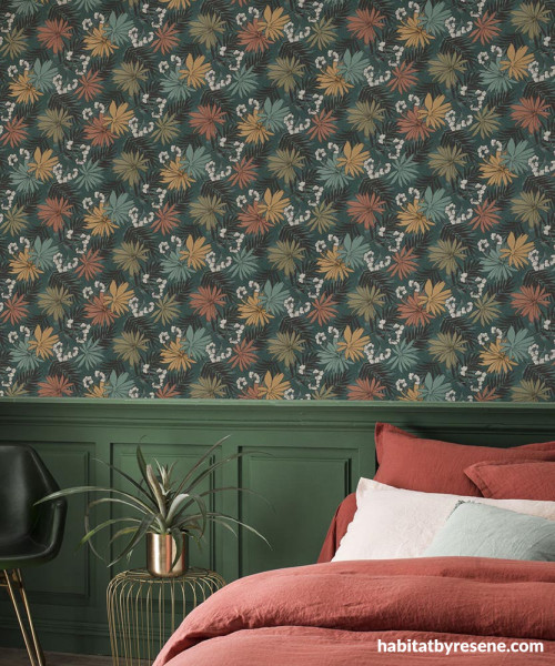 green, moody, leaves, wallpaper