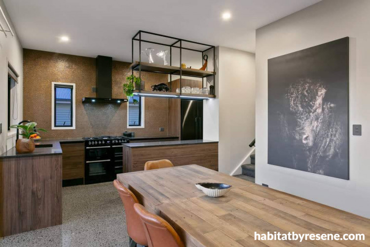 White dining and kitchen