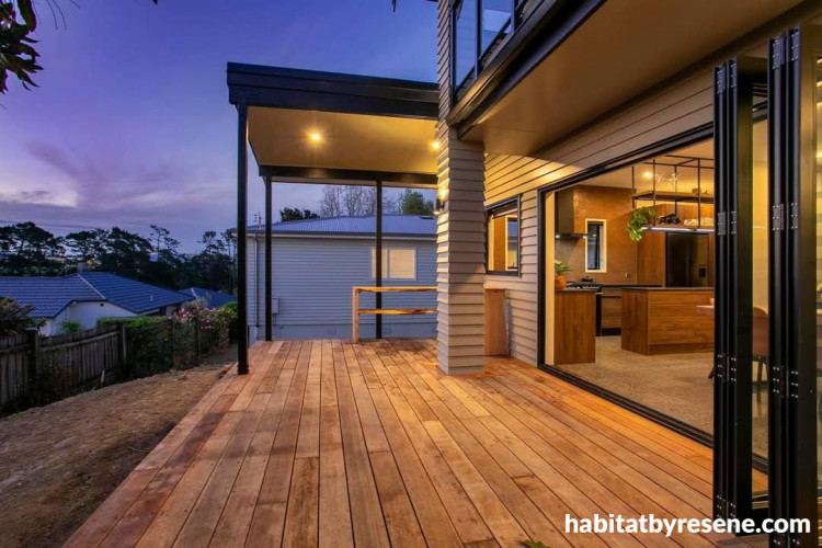 Exterior grey black weatherboards