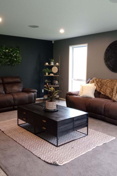 An empty Feilding paddock becomes a family home with an inspired moody dark grey colour palette including Resene Blue Charcoal and Resene Crowshead An empty Feilding paddock becomes a family home with an inspired moody dark grey colour palette including Resene Blue Charcoal and Resene Crowshead