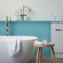 Resene blue bathroom