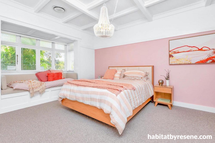 master bedroom, pink room