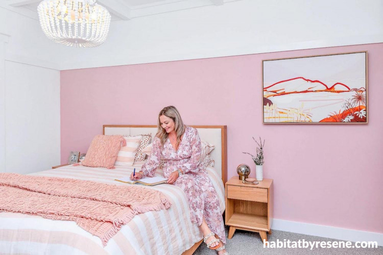 pink bedroom, master