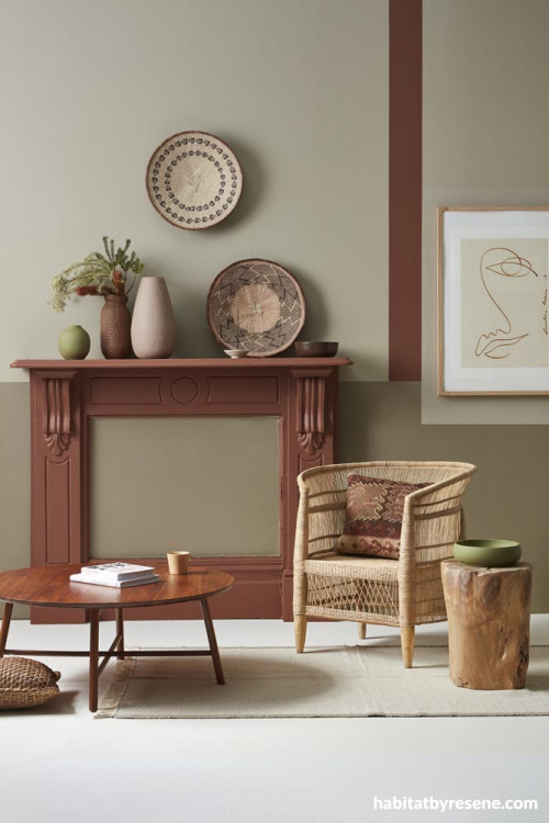 living room, natural, rattan