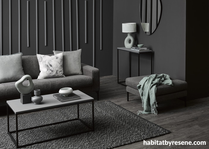 lounge, grey, monochrome
