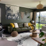 green living room, lounge