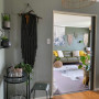lounge, green, macrame