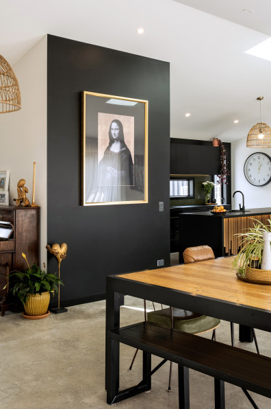 This home shows why you shouldn’t fear using edgy Resene Black on your walls