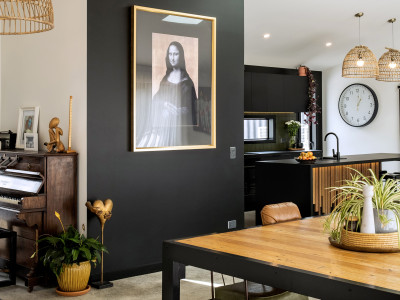 This home shows why you shouldn’t fear using edgy Resene Black on your walls