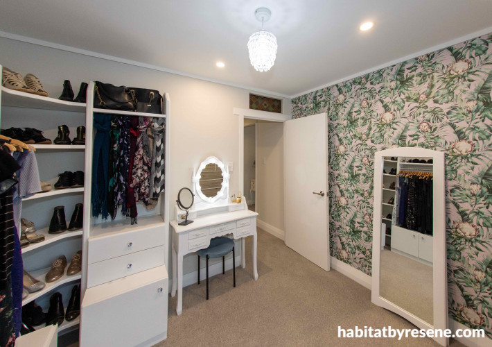 Resene walk-in wardrobe