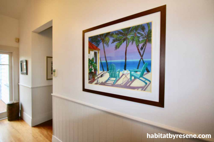 hallway, light, blue, airy