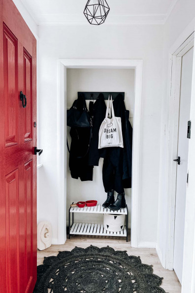 What’s black and white and red all over? This Dunedin home’s marvellous monochrome interior with pops of Resene Red Berry  