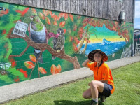 Give a hoot, don’t pollute: A nature mural with an important message! 