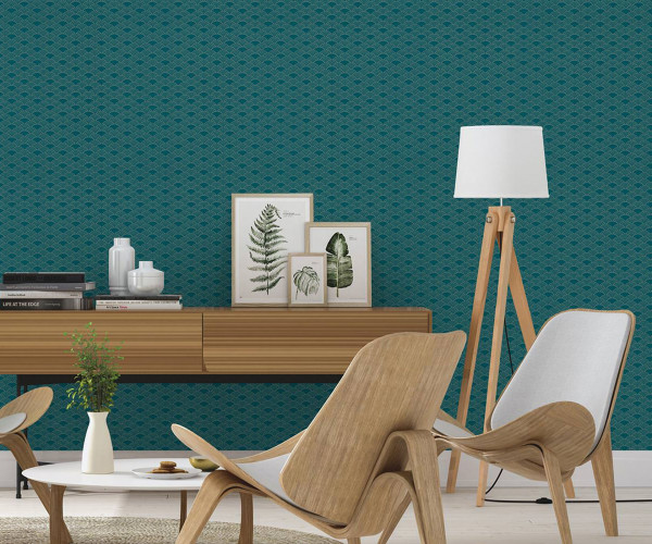 These six sea green wallpaper designs will wash your home in