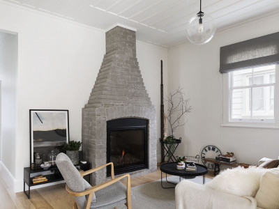 The Block NZ’s Peter Wolfkamp creates a striking monochrome palette inside his Devonport cottage with Resene Half Merino 