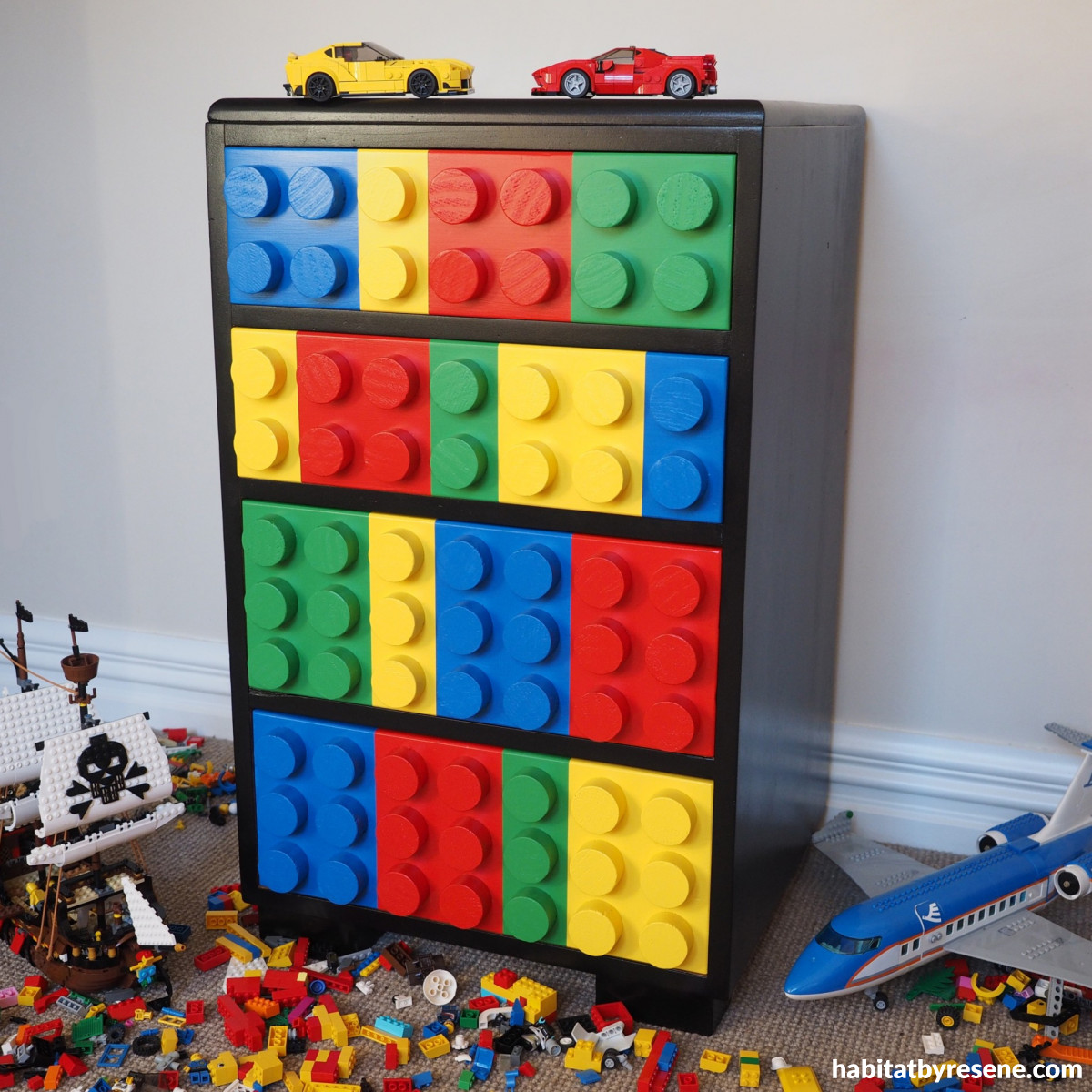 DIY Lego drawers for budding brick masters