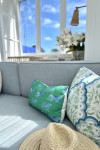 A Hamptons themed tiny home designed by lady tradies creates affordable luxury