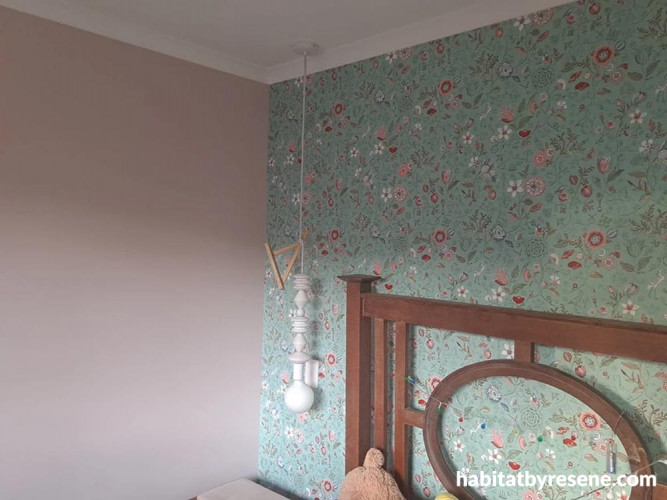 kids room, floral, pink